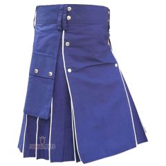 Blue Modern Utility Kilt
