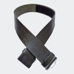 Celtic Black Kilt Belt