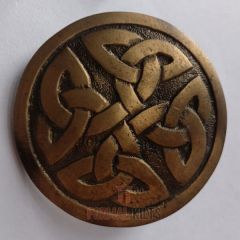 Celtic Swirl Fly Plaid Brooch