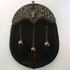 Enel Stag Head Dress Sporran Front