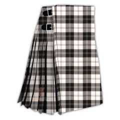 Erskine Black and White Tartan Kilt