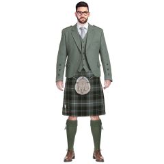 lovat green jacket argyle kilt outfit