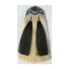 Horse Hair Sporran With Two Black Tassels