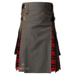 Olive Cotton Hybrid Utility Kilt