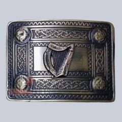 Irish Harp Kilt Belt Buckle