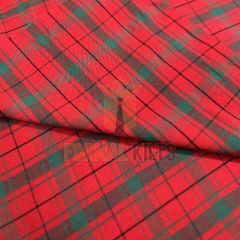 MacDonald of the Isles Red Modern Tartan Fabric