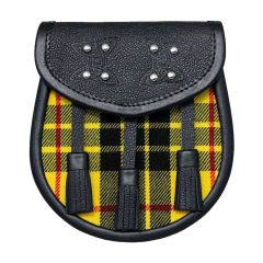 Macleod Of Lewis Tartan Leather Sporran