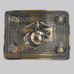 Marine Crops Kilt Belt Buckle