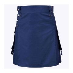 navy blue fashion kilt