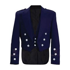 navy blue prince charlie jacket waistcoat