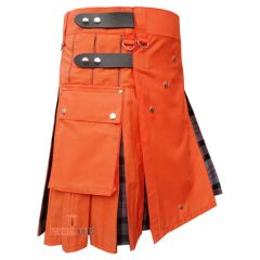 Orange Deluxe Hybrid Utility Kilt
