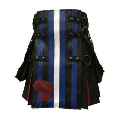 leather pride flag kilt