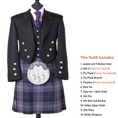 prince charlie wedding kilt for men