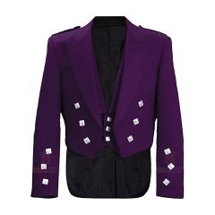 Purple Prince Charlie Jacket And Waistcoat