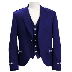 Royal Blue Argyll Jacket and Vest