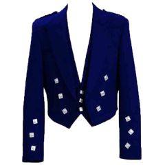 Royal Blue Prince Charlie Jacket and Waistcoat