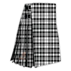 Scott Black and White Tartan Kilt