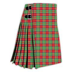 shaw red modern tartan kilt