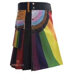 Special LGBTQ Flag Rainbow Kilt
