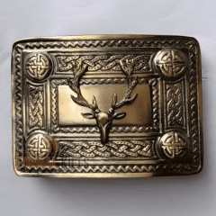 Stag Head Kilt Belt Buckle