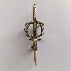 Stag Head Kilt Pin