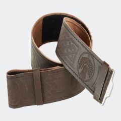Thistle Brown Kilt Belt