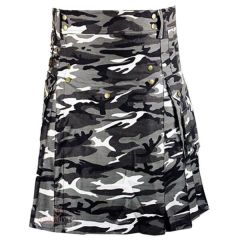 Urban Camouflage Utility Kilt Front