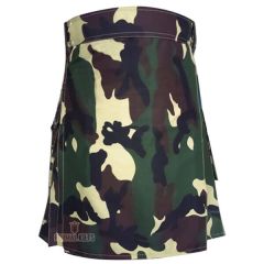 Woodland Green Tactical Kilt Front